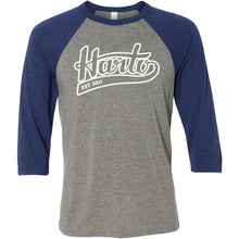 Load image into Gallery viewer, Harto Swoop Logo Baseball Tee (White Ink)