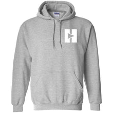 Load image into Gallery viewer, Play/Pause Chest Logo Hoodie (White Ink)