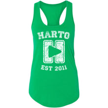 Load image into Gallery viewer, Harto University Logo Racerback Tank (White Ink)
