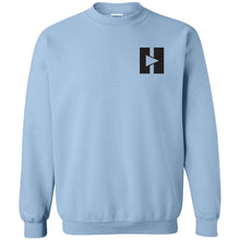 Load image into Gallery viewer, Signature Play/Pause Chest Logo Crewneck Sweatshirt (Gold)