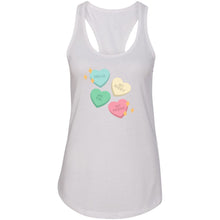 Load image into Gallery viewer, HT Conversation Hearts Racerback Tank