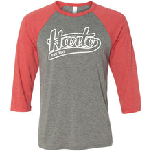 Load image into Gallery viewer, Harto Swoop Logo Baseball Tee (White Ink)