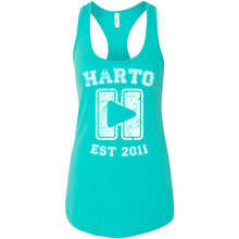 Load image into Gallery viewer, Harto University Logo Racerback Tank (White Ink)