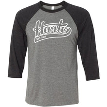 Load image into Gallery viewer, Harto Swoop Logo Baseball Tee (White Ink)