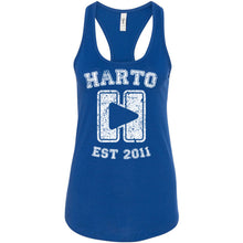 Load image into Gallery viewer, Harto University Logo Racerback Tank (White Ink)