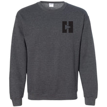 Load image into Gallery viewer, Signature Play/Pause Chest Logo Crewneck Sweatshirt (Gold)