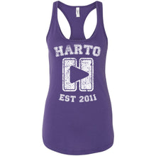 Load image into Gallery viewer, Harto University Logo Racerback Tank (White Ink)
