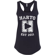Load image into Gallery viewer, Harto University Logo Racerback Tank (White Ink)