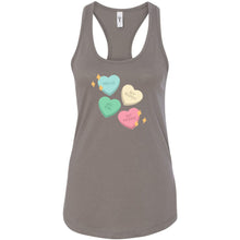 Load image into Gallery viewer, HT Conversation Hearts Racerback Tank