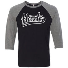 Load image into Gallery viewer, Harto Swoop Logo Baseball Tee (White Ink)