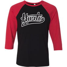Load image into Gallery viewer, Harto Swoop Logo Baseball Tee (White Ink)
