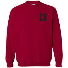 Load image into Gallery viewer, Signature Play/Pause Chest Logo Crewneck Sweatshirt (Gold)