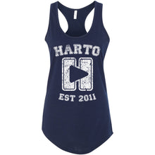 Load image into Gallery viewer, Harto University Logo Racerback Tank (White Ink)