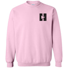 Load image into Gallery viewer, Signature Play/Pause Chest Logo Crewneck Sweatshirt (Gold)