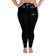 Load image into Gallery viewer, Reckless Logo Plus Size Leggings (Black)