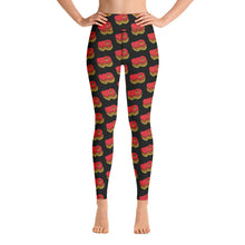 Load image into Gallery viewer, Harto Heart Logo Yoga Leggings (Black)