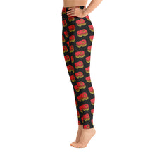 Load image into Gallery viewer, Harto Heart Logo Yoga Leggings (Black)