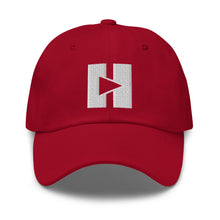 Load image into Gallery viewer, Play/Pause Logo Dad Hat (White Thread)