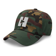 Load image into Gallery viewer, Play/Pause Logo Dad Hat (White Thread)