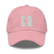 Load image into Gallery viewer, Play/Pause Logo Dad Hat (White Thread)