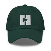 Load image into Gallery viewer, Play/Pause Logo Dad Hat (White Thread)