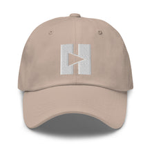 Load image into Gallery viewer, Play/Pause Logo Dad Hat (White Thread)
