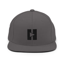 Load image into Gallery viewer, Play/Pause Logo Embroidered Snapback Hat
