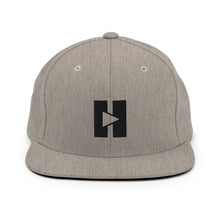 Load image into Gallery viewer, Play/Pause Logo Embroidered Snapback Hat
