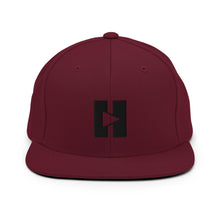 Load image into Gallery viewer, Play/Pause Logo Embroidered Snapback Hat