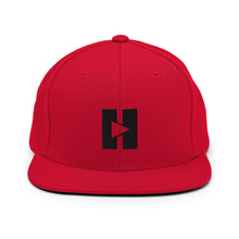Load image into Gallery viewer, Play/Pause Logo Embroidered Snapback Hat
