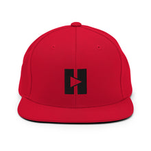 Load image into Gallery viewer, Play/Pause Logo Embroidered Snapback Hat