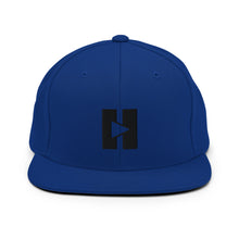 Load image into Gallery viewer, Play/Pause Logo Embroidered Snapback Hat