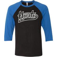 Load image into Gallery viewer, Harto Swoop Logo Baseball Tee (White Ink)