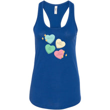 Load image into Gallery viewer, HT Conversation Hearts Racerback Tank
