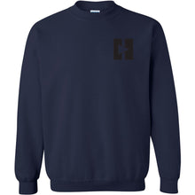 Load image into Gallery viewer, Signature Play/Pause Chest Logo Crewneck Sweatshirt (Gold)