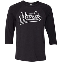 Load image into Gallery viewer, Harto Swoop Logo Baseball Tee (White Ink)