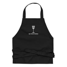 Load image into Gallery viewer, Signature My Drunk Kitchen Logo Embroidered Organic Cotton Apron