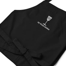 Load image into Gallery viewer, Signature My Drunk Kitchen Logo Embroidered Organic Cotton Apron
