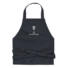 Load image into Gallery viewer, Signature My Drunk Kitchen Logo Embroidered Organic Cotton Apron