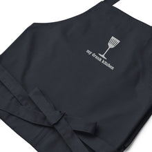 Load image into Gallery viewer, Signature My Drunk Kitchen Logo Embroidered Organic Cotton Apron