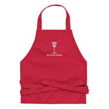 Load image into Gallery viewer, Signature My Drunk Kitchen Logo Embroidered Organic Cotton Apron