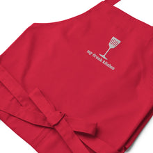 Load image into Gallery viewer, Signature My Drunk Kitchen Logo Embroidered Organic Cotton Apron
