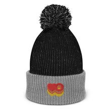 Load image into Gallery viewer, Harto Heart Logo Embroidered Pom-Pom Beanie