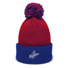 Load image into Gallery viewer, Reckless Logo Embroidered Pom-Pom Beanie