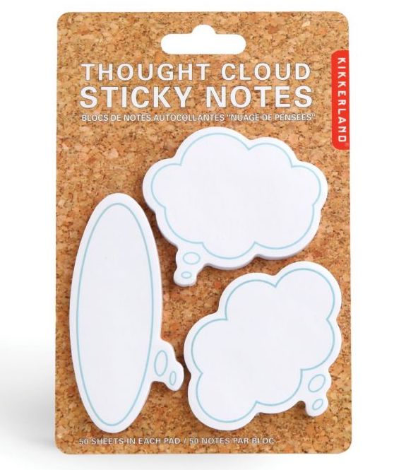 Kikkerland Thought Cloud Sticky Notes (Personalized)