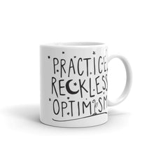 Load image into Gallery viewer, Practice Reckless Optimism Stars Mug
