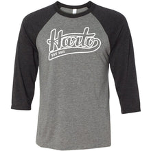 Load image into Gallery viewer, Harto Swoop Logo Baseball Tee (White Ink)
