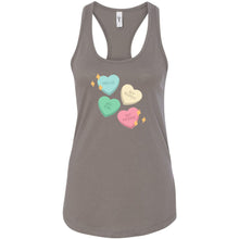 Load image into Gallery viewer, HT Conversation Hearts Racerback Tank
