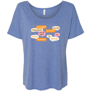Chat Bubbles Slouchy Tee