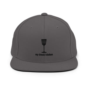 My Drunk Kitchen Logo Embroidered Snapback Hat